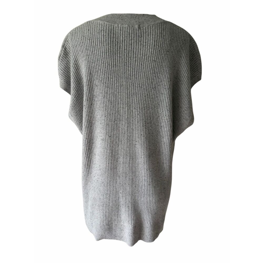 Autograph Cashmere Vest Top Ribbed Knitted Gray Large - Picture 3 of 8